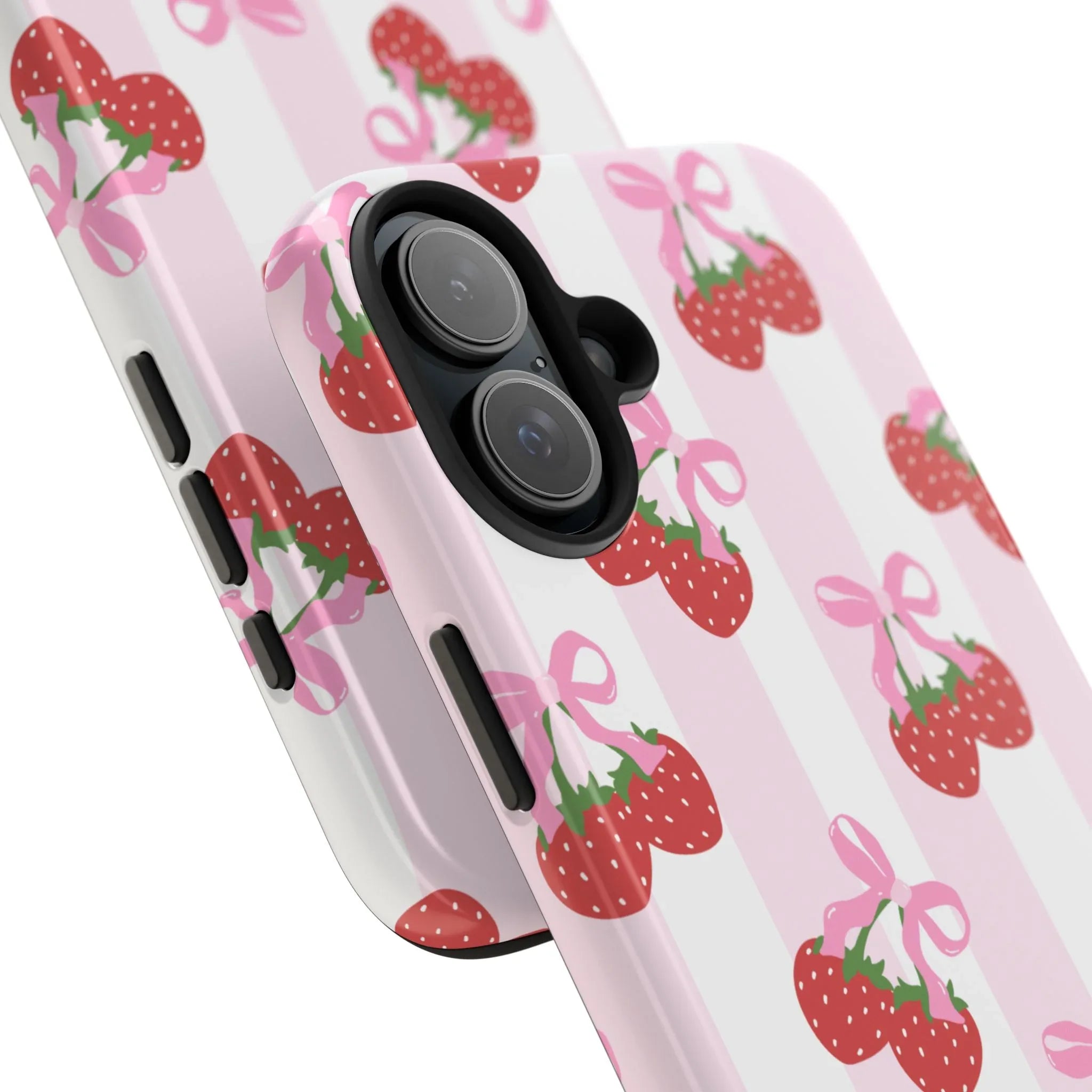 Strawberry Cherries Phone Case (Apple & Android) - Pink Sweetheart