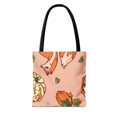 Foxy Pumpkin Patch Tote Bag