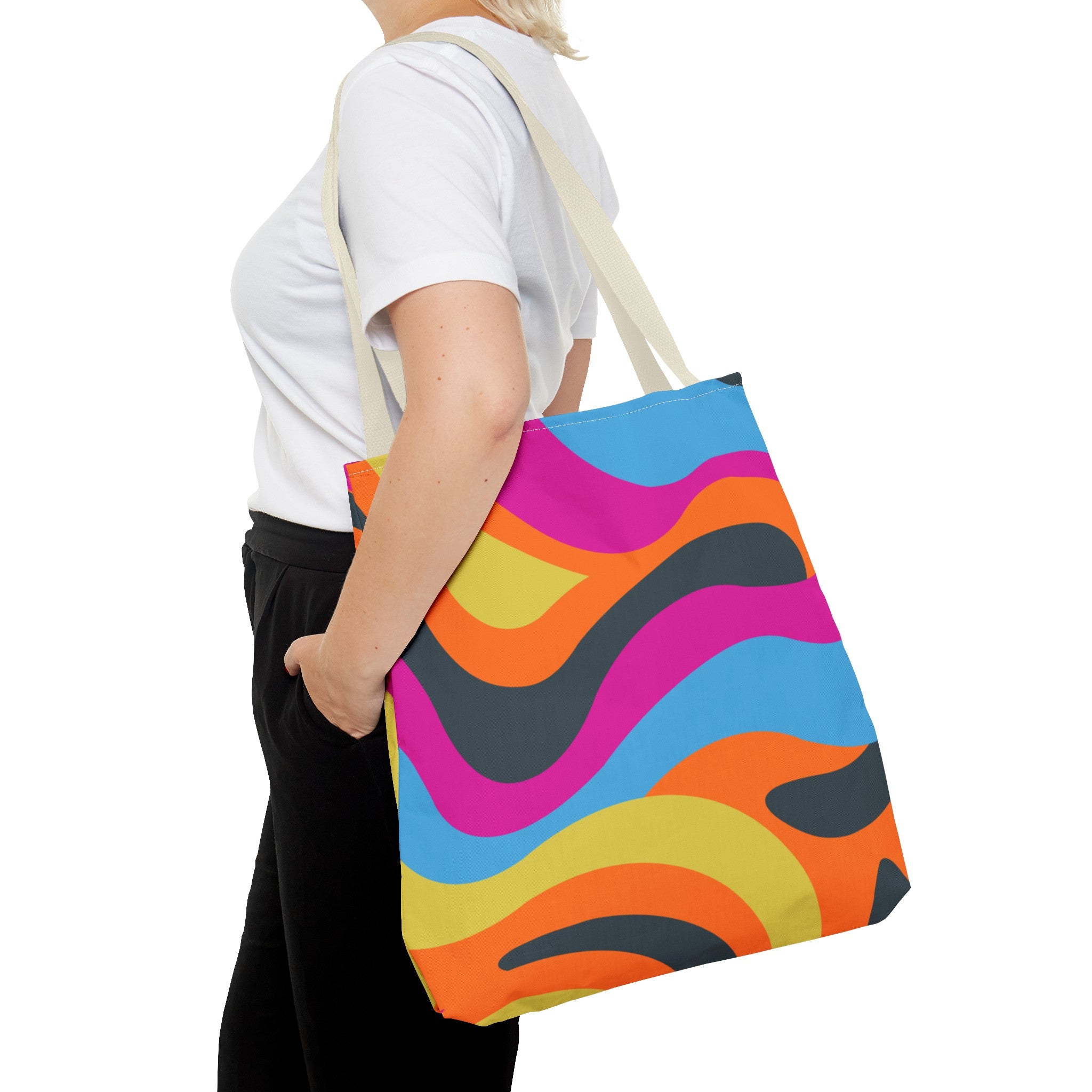 Funky Groove Swirl Tote Bag