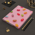 Rainbow Jellybeans Hardcover Matte Journal - Pink Sweetheart