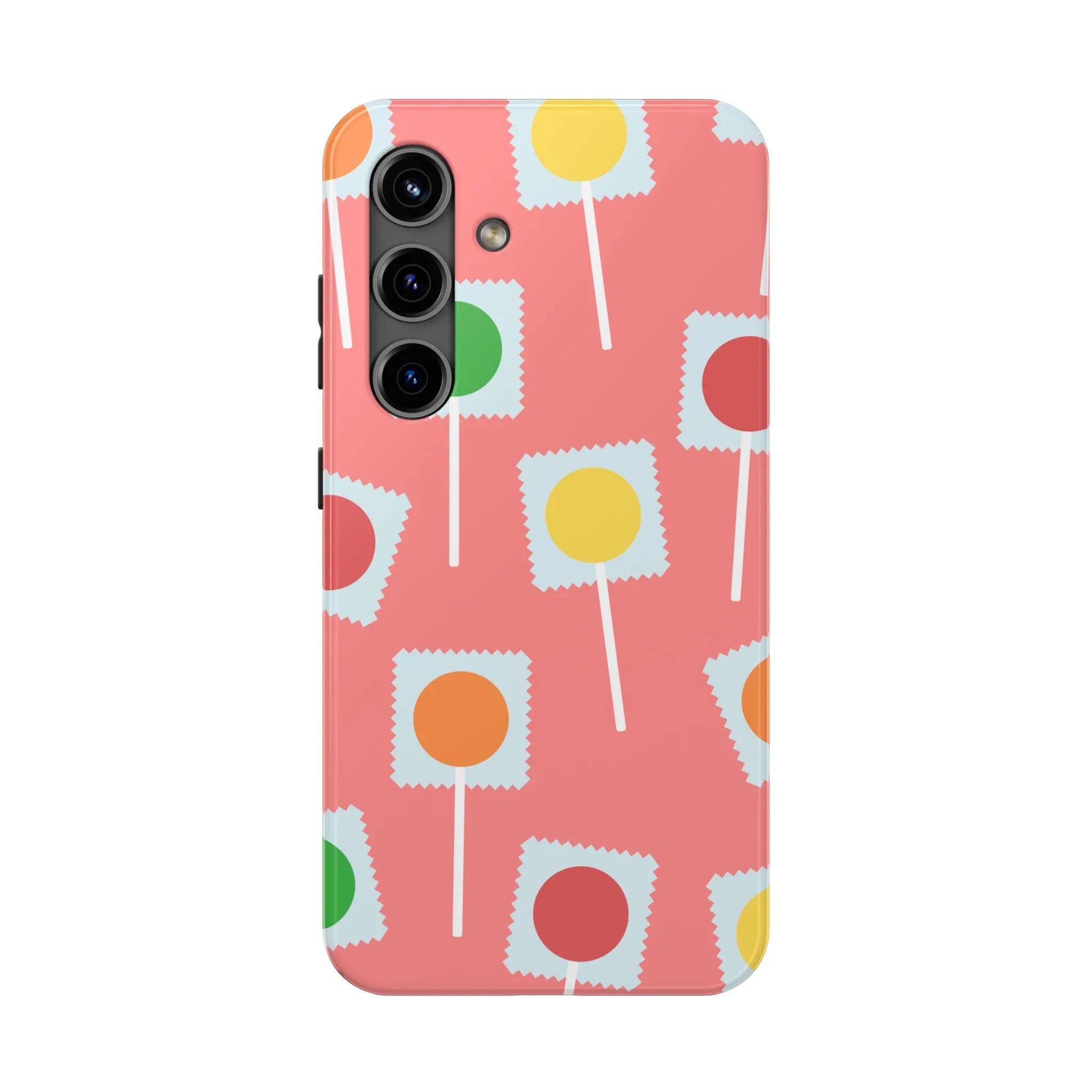 Lollipop Candy Phone Case (Apple & Android) - Pink Sweetheart
