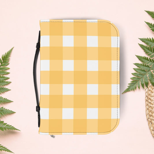 Yellow Sunshine Gingham Book Cover