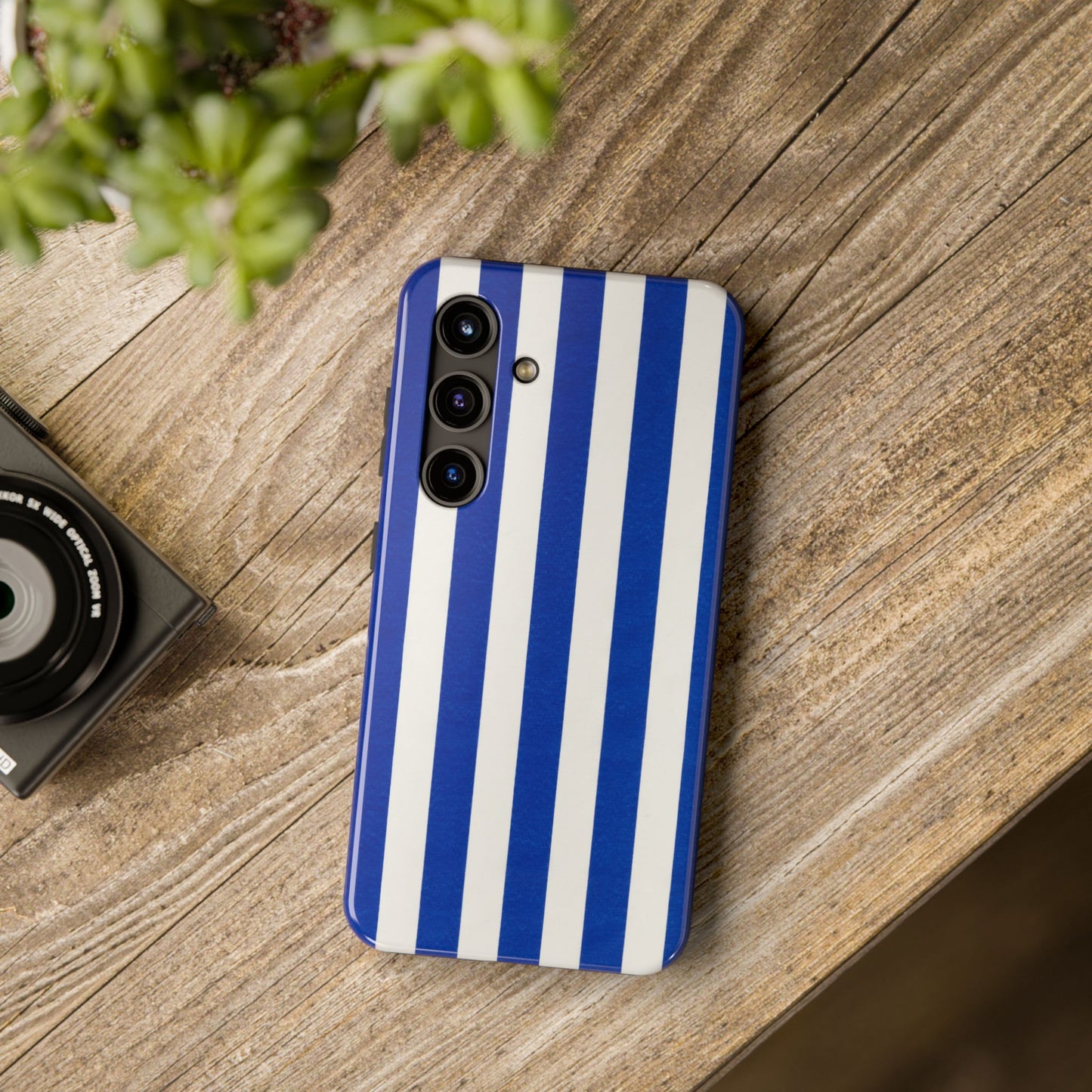 Blue & White Stripes Phone Case