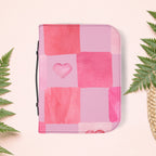 Peachy Pink Squares Book Cover