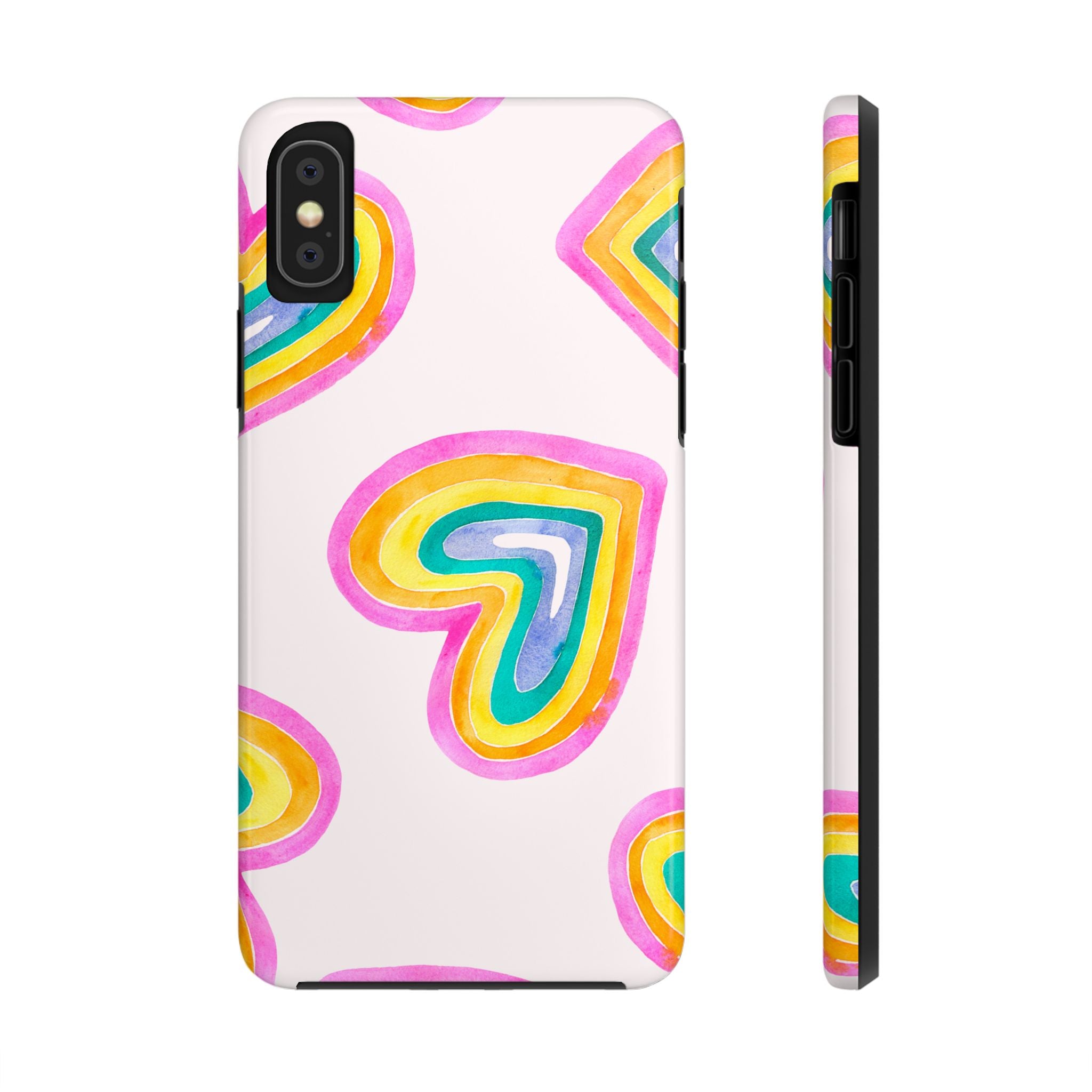 Rainbow Hearts Phone Case (Apple & Android)