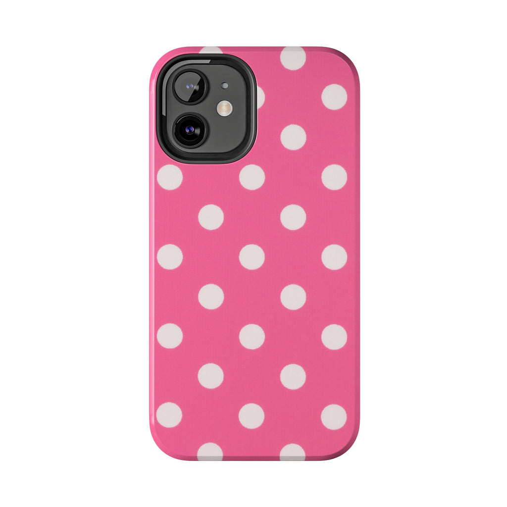 Pink Polka Dot Phone Case (Apple & Android)