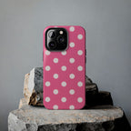 Pink Polka Dot Phone Case (Apple & Android)