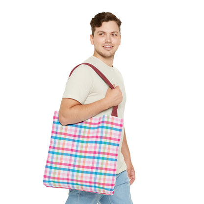 Colorful Rainbow Lines Tote Bag