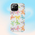 Busy Butterflies Phone Case (Apple & Android) - Pink Sweetheart
