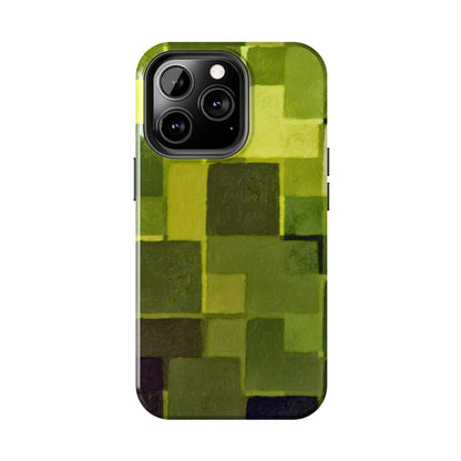 Chartreuse Patchwork Phone Case