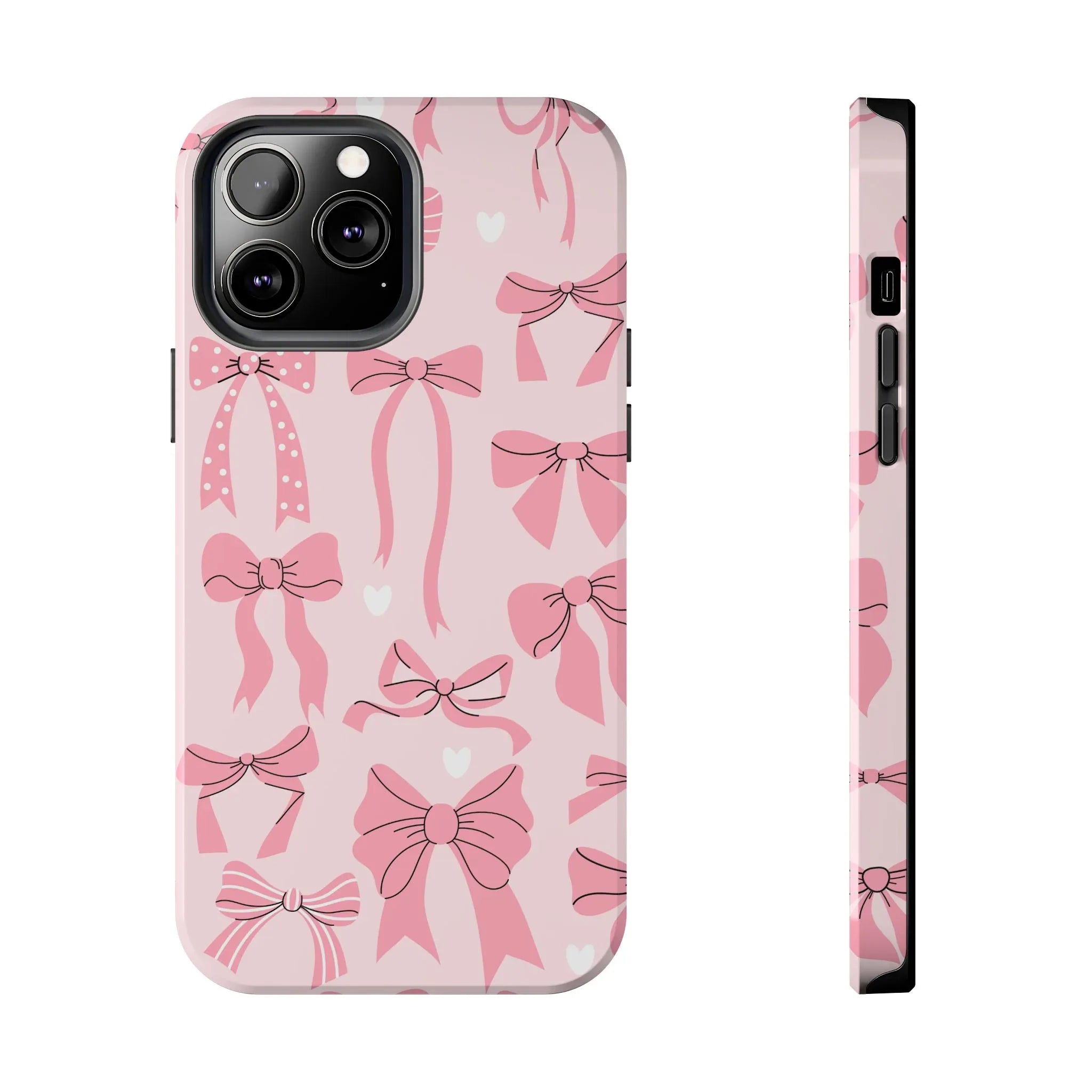 Pink Bow Ribbons Phone Case (Apple & Android) - Pink Sweetheart
