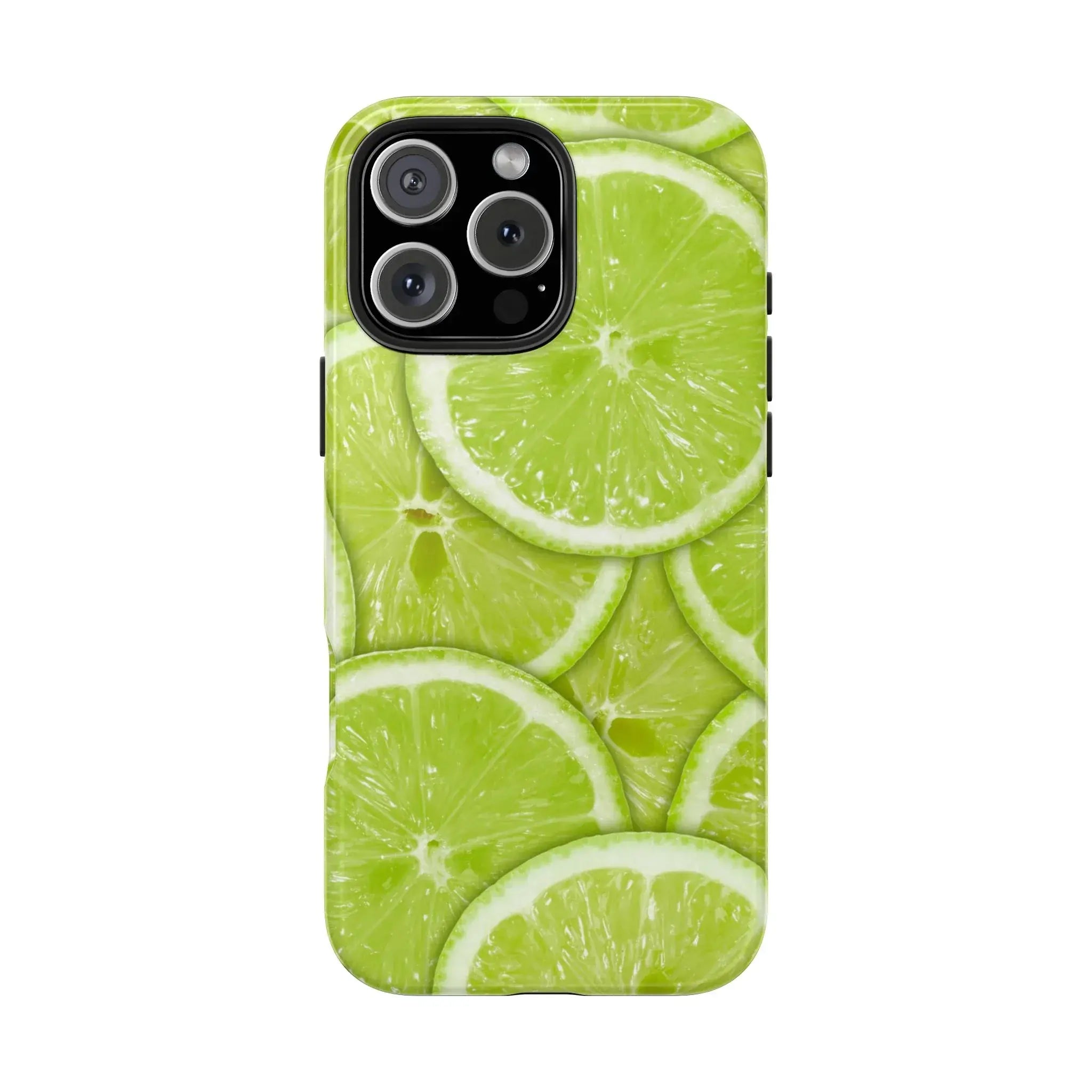 Green Citrus Lime Phone Case (Apple & Android) - Pink Sweetheart