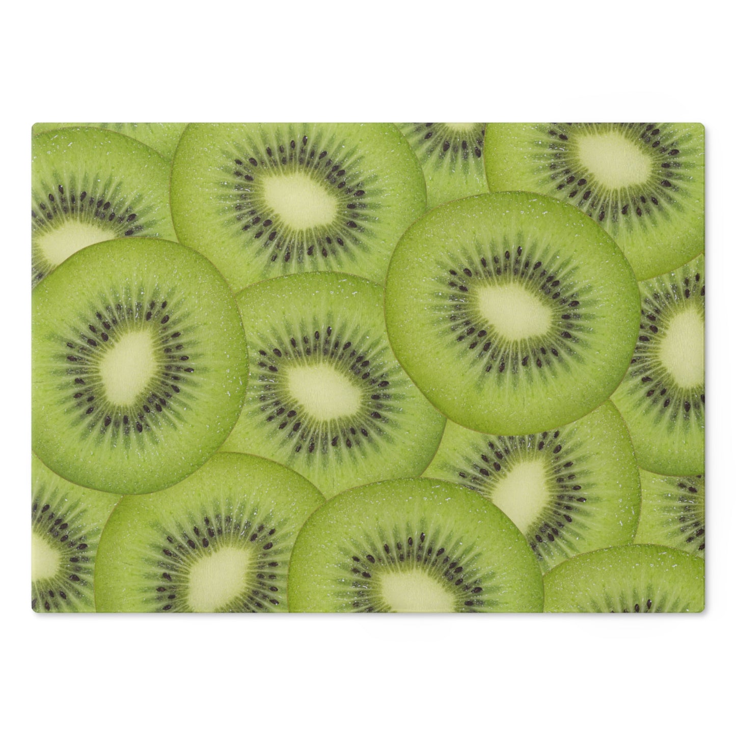 Green Kiwi Glass Cutting Board