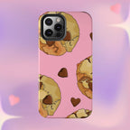 Chocolate Chip Cookies Phone Case (Apple & Android) - Pink Sweetheart