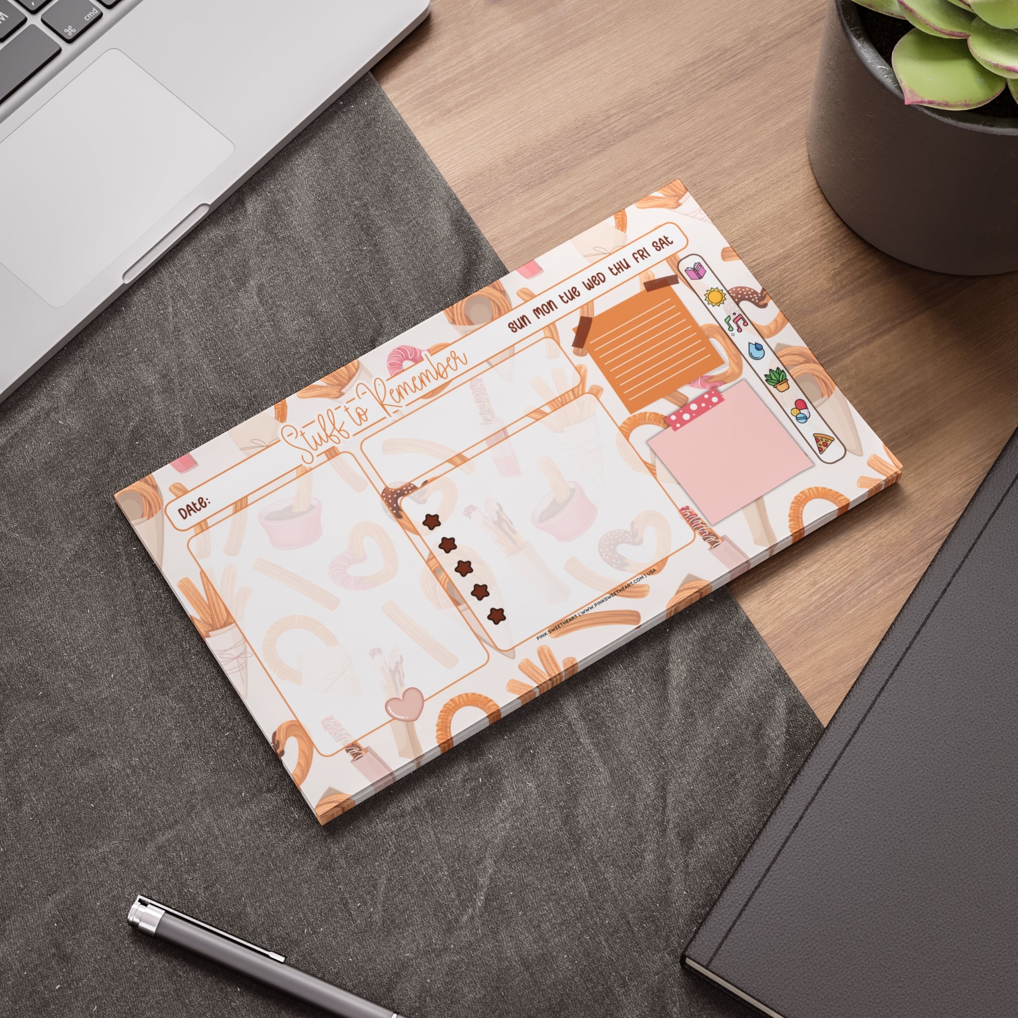 Decadent Sugared Churros Sticky Note Pad