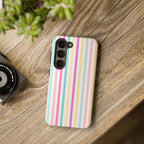 Pastel Candy Stripes Phone Cases (Apple & Android)
