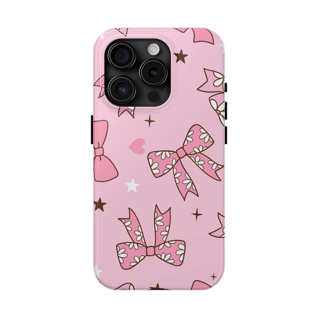 Pretty Pink Bows Phone Case (Apple & Android) - Pink Sweetheart