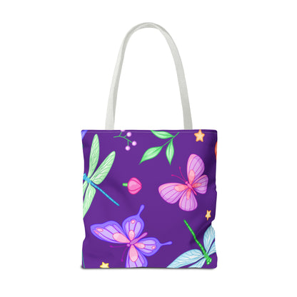 Purple Butterfly Forest Tote Bag