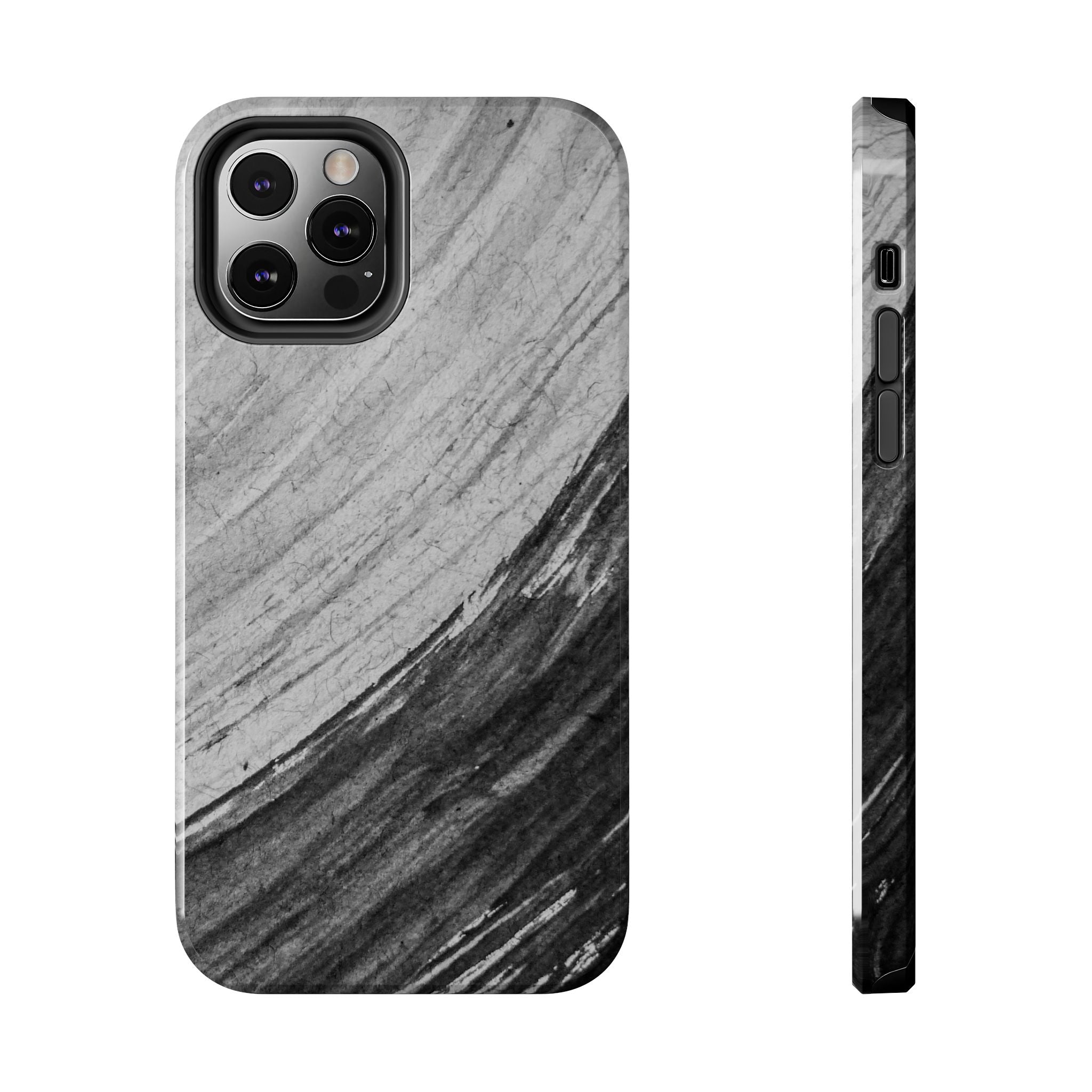 Black & Gray Phone Case (Apple & Android)