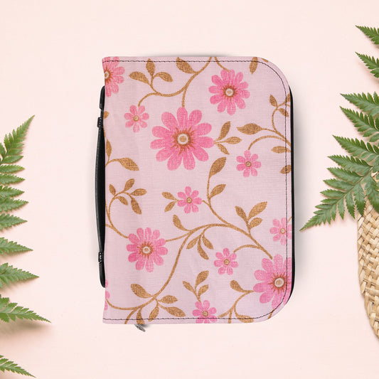 Vintage Pink Floral Book Cover