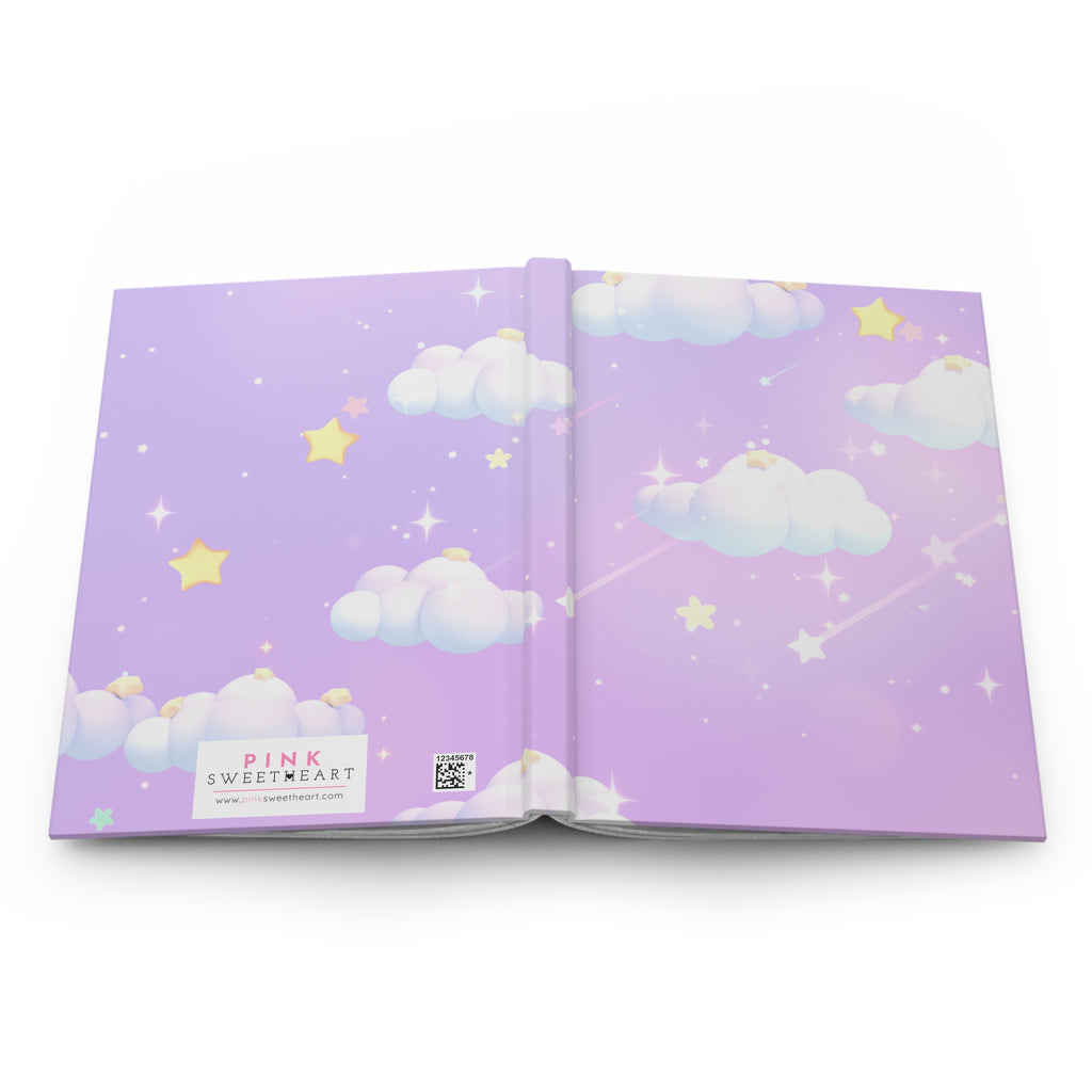 Cloudy Lavender Skies Hardcover Matte Journal