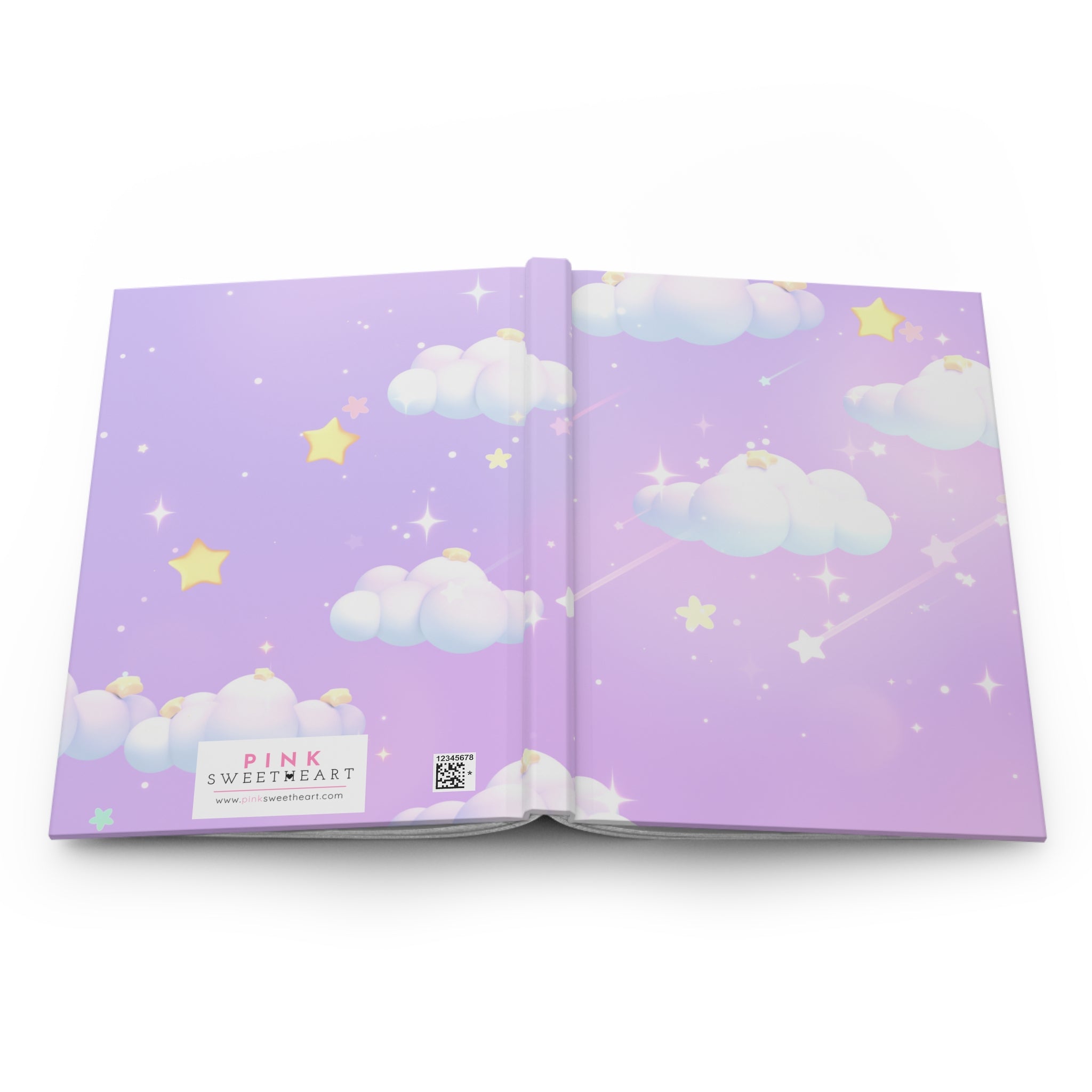 Cloudy Lavender Skies Hardcover Matte Journal
