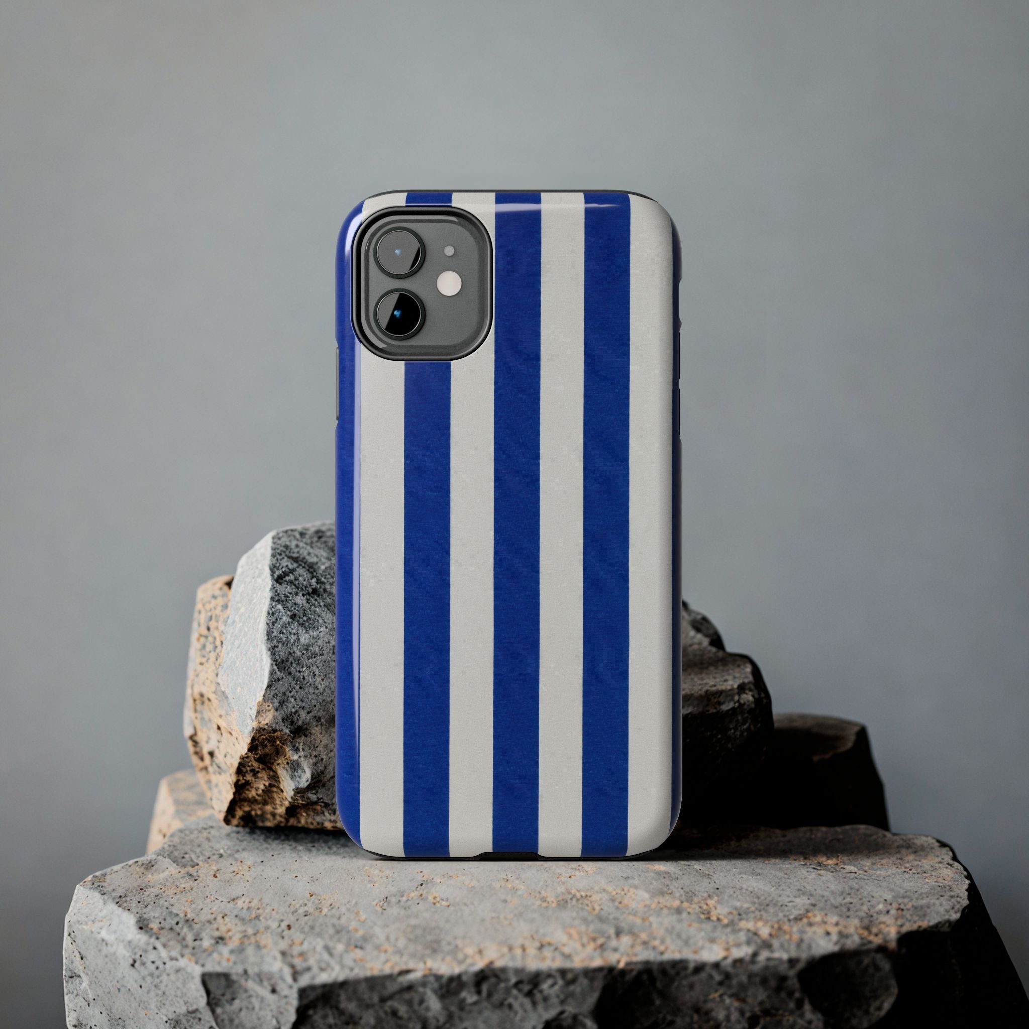 Blue & White Stripes Phone Case (Apple & Android)