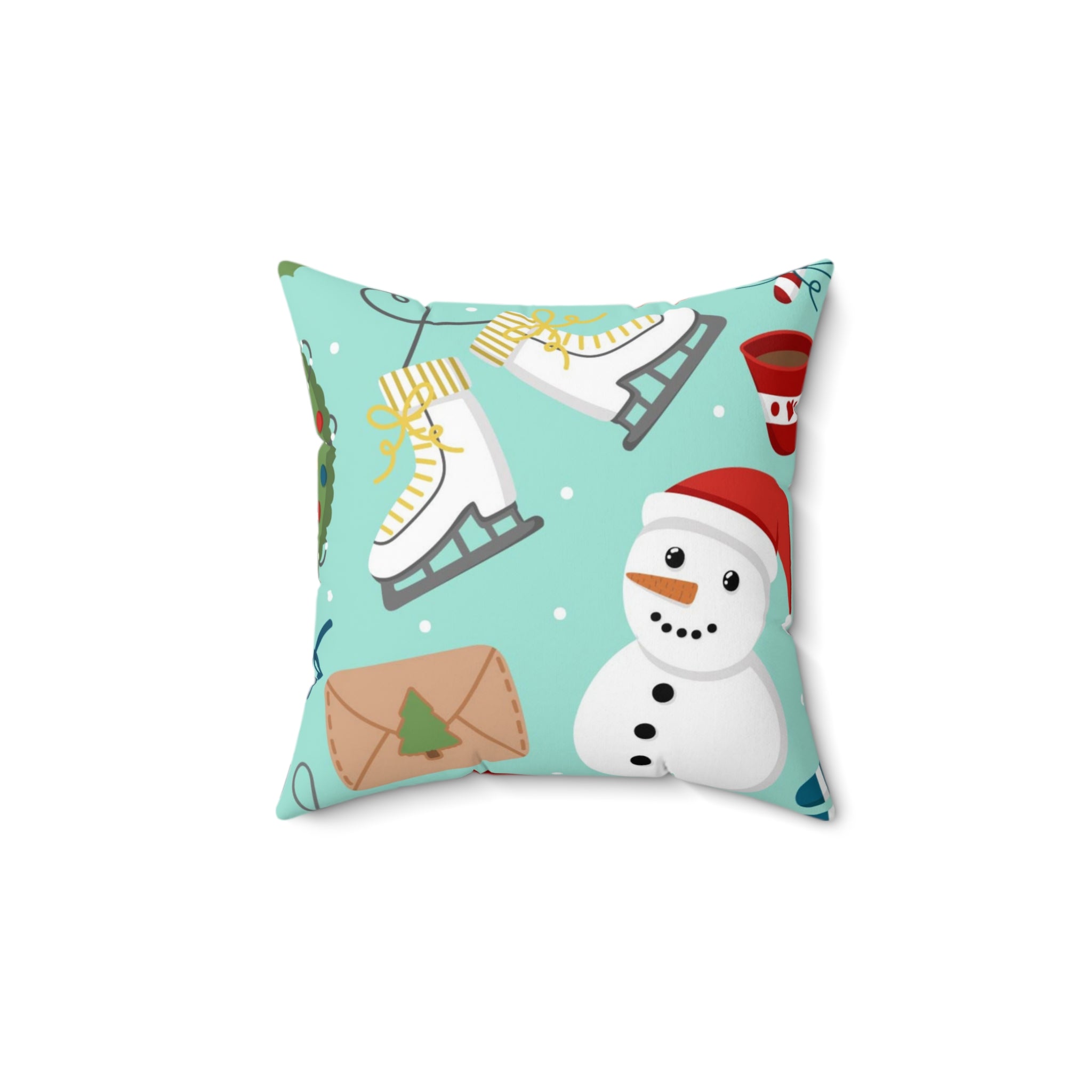Christmas Holiday Square Pillow