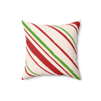 Granny's Peppermint Candy Square Pillow