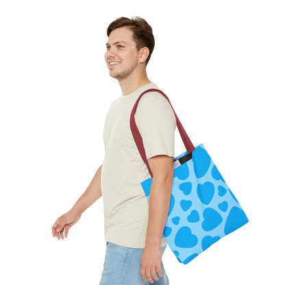 Blue Hearts Tote Bag