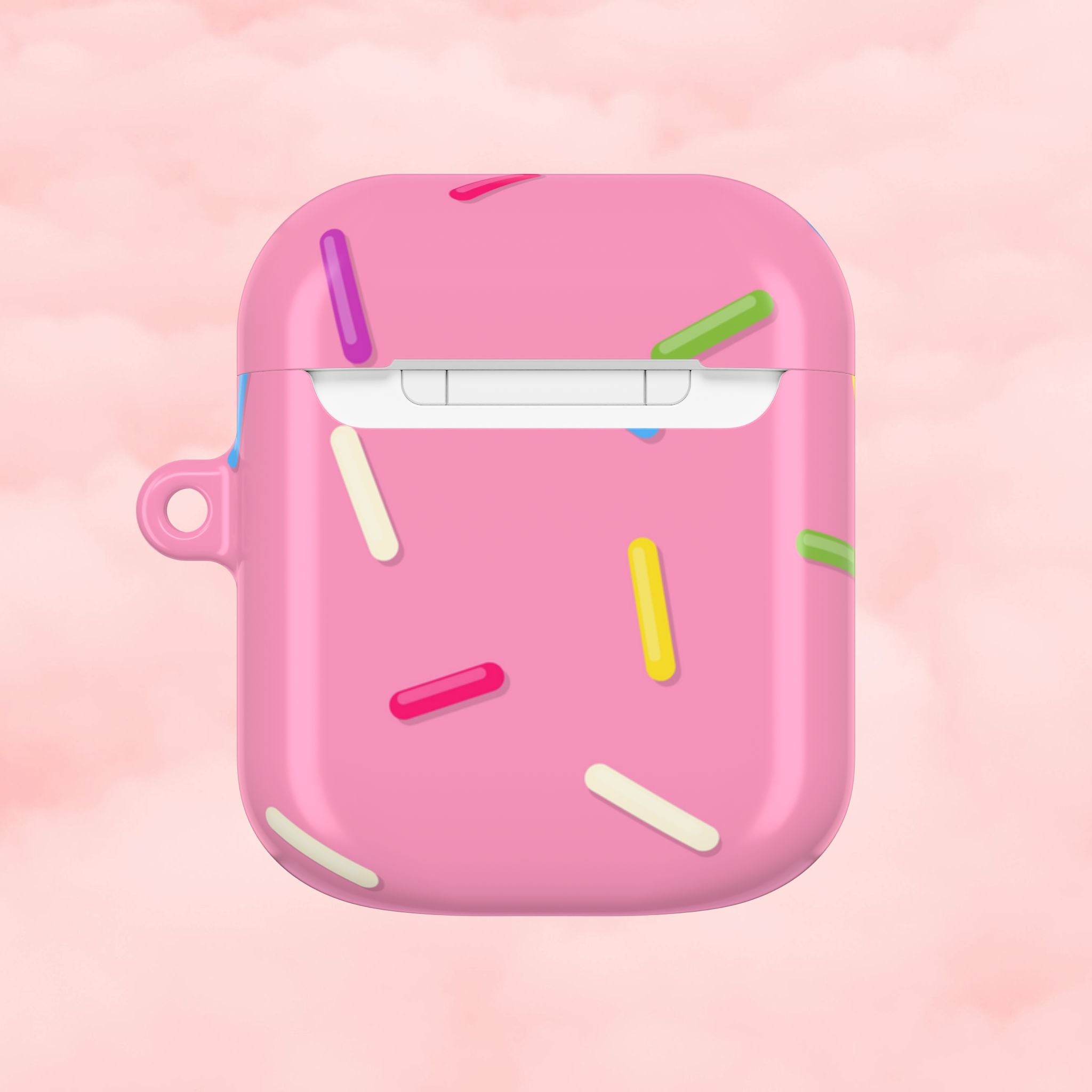 Pink Rainbow Sprinkles AirPod Case