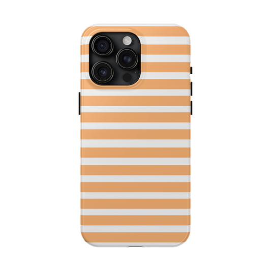 Orange Stripe Lines Phone Case