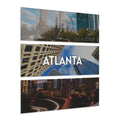 Atlanta Skyline Acrylic Prints (Triptych) - Pink Sweetheart