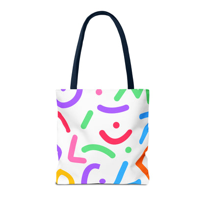 Colorful Doodle Shapes Tote Bag