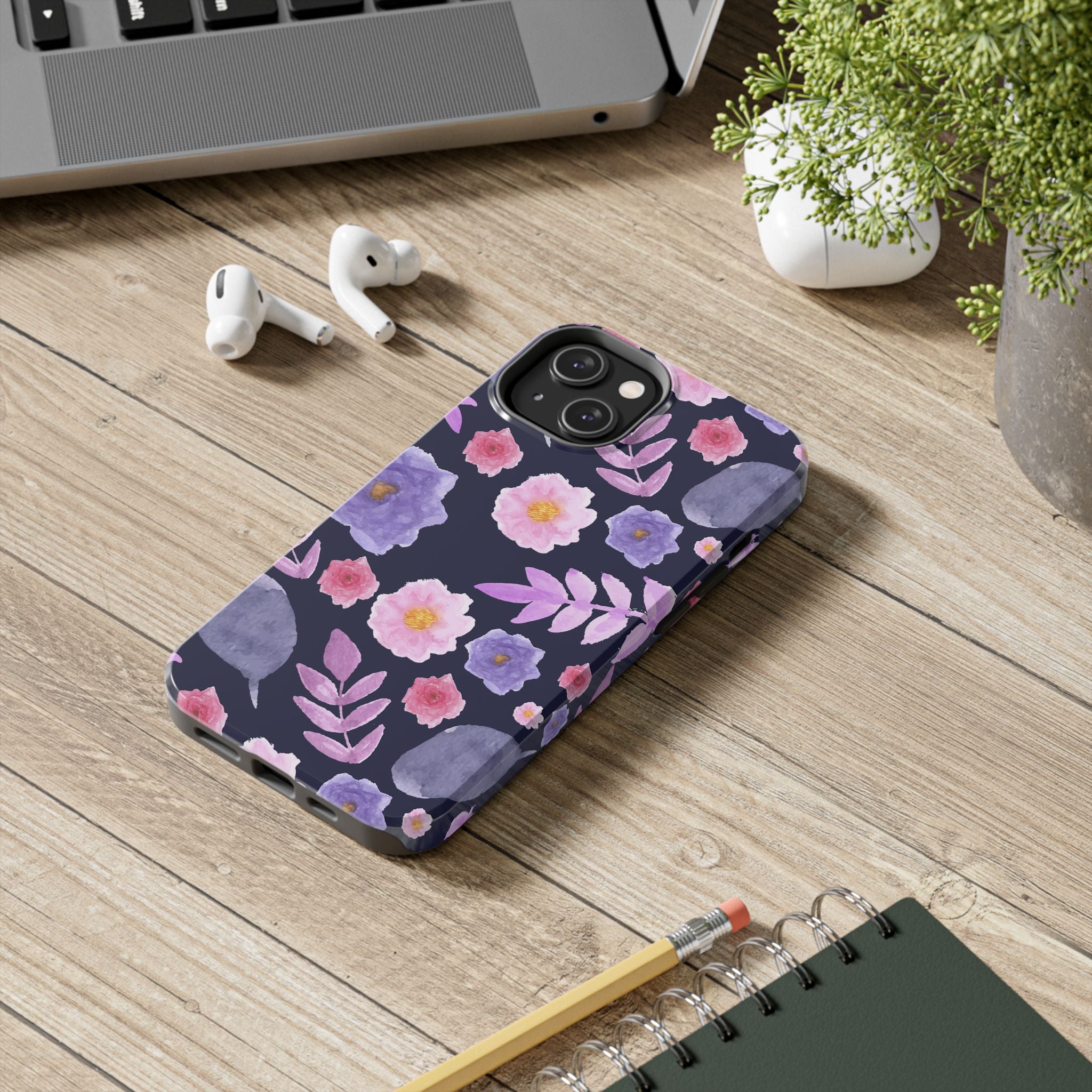 Purple Florals Phone Case (Apple & Android)