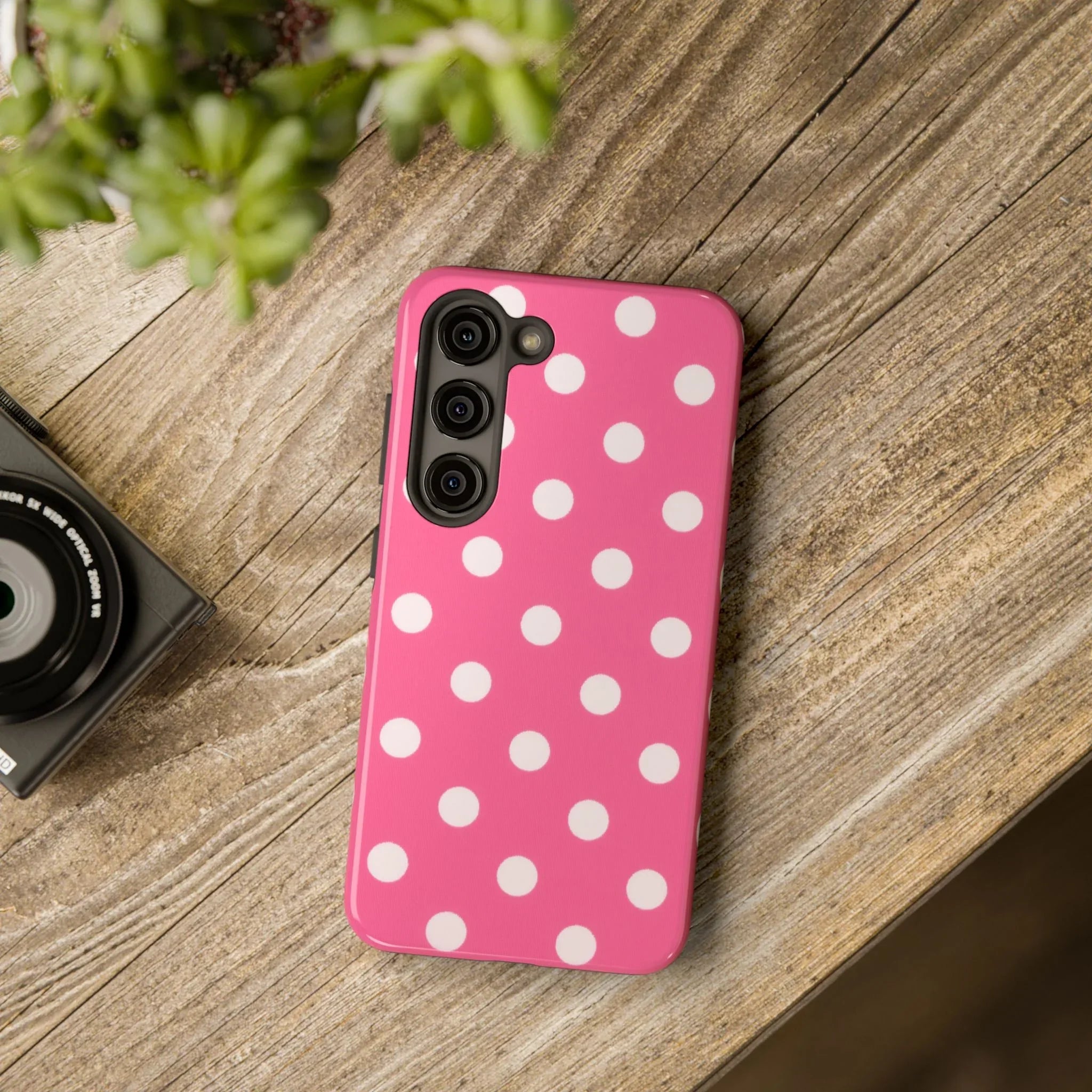 Pink Polka Dot Phone Case (Apple & Android) - Pink Sweetheart