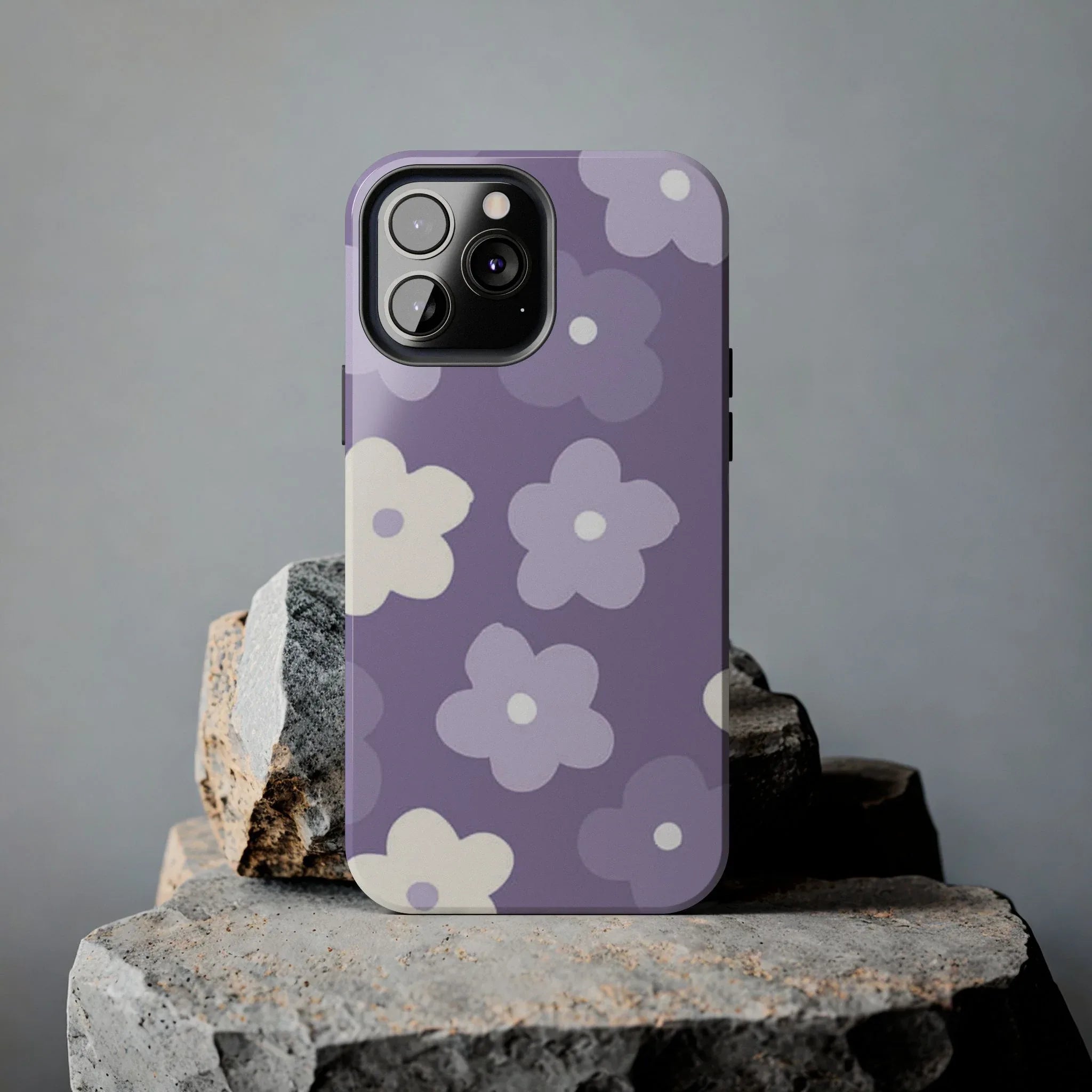 Pastel Purple Flowers Phone Case (Apple & Android) - Pink Sweetheart