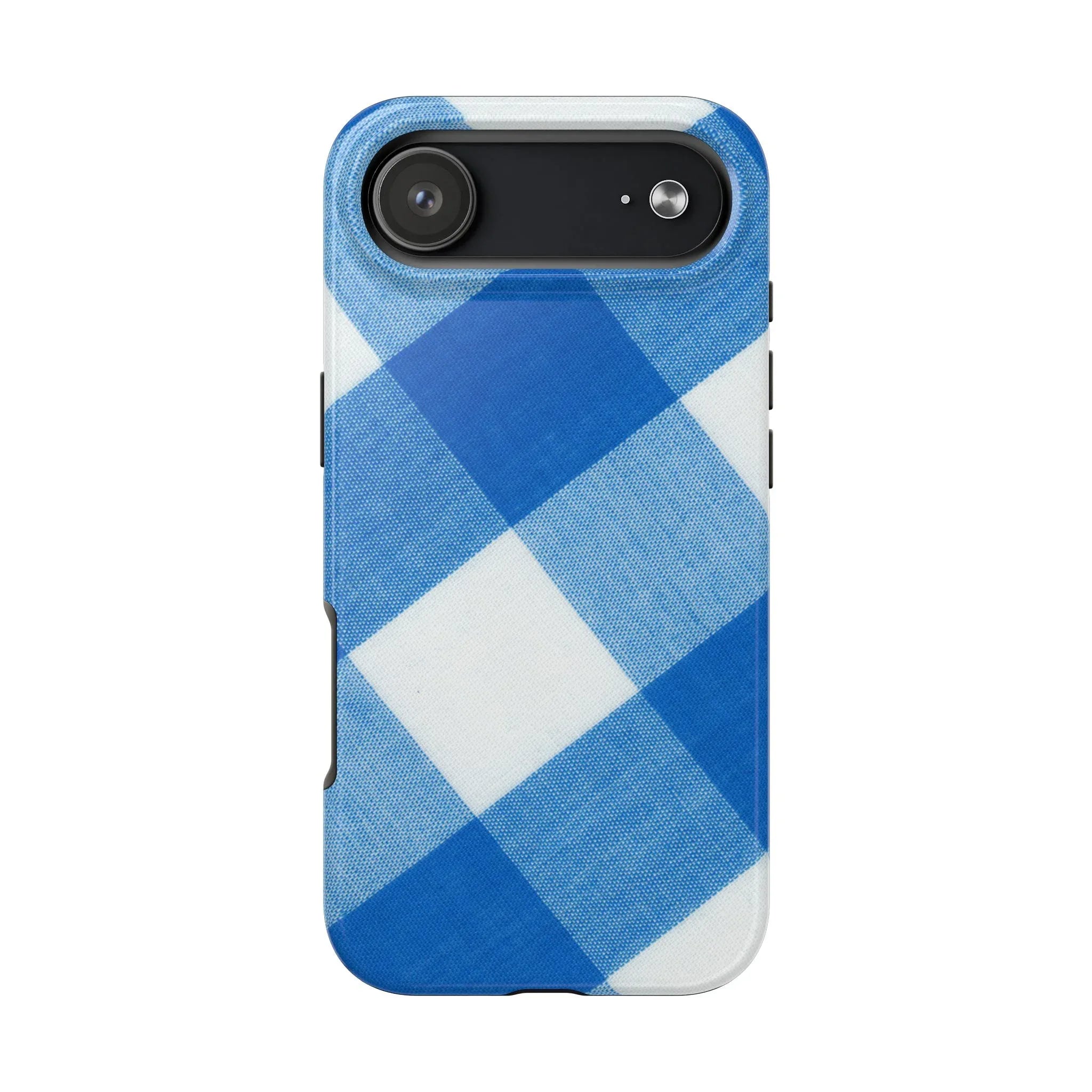 Classic Blue Gingham Phone Case (Apple & Android) - Pink Sweetheart