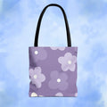 Pretty Purple Flowers Tote Bag - Pink Sweetheart