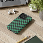 Checkered Kimono Tough Phone Case (Apple & Android) - Pink Sweetheart
