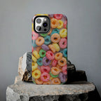 Morning Cereal Loops Phone Case (Apple & Android) - Pink Sweetheart