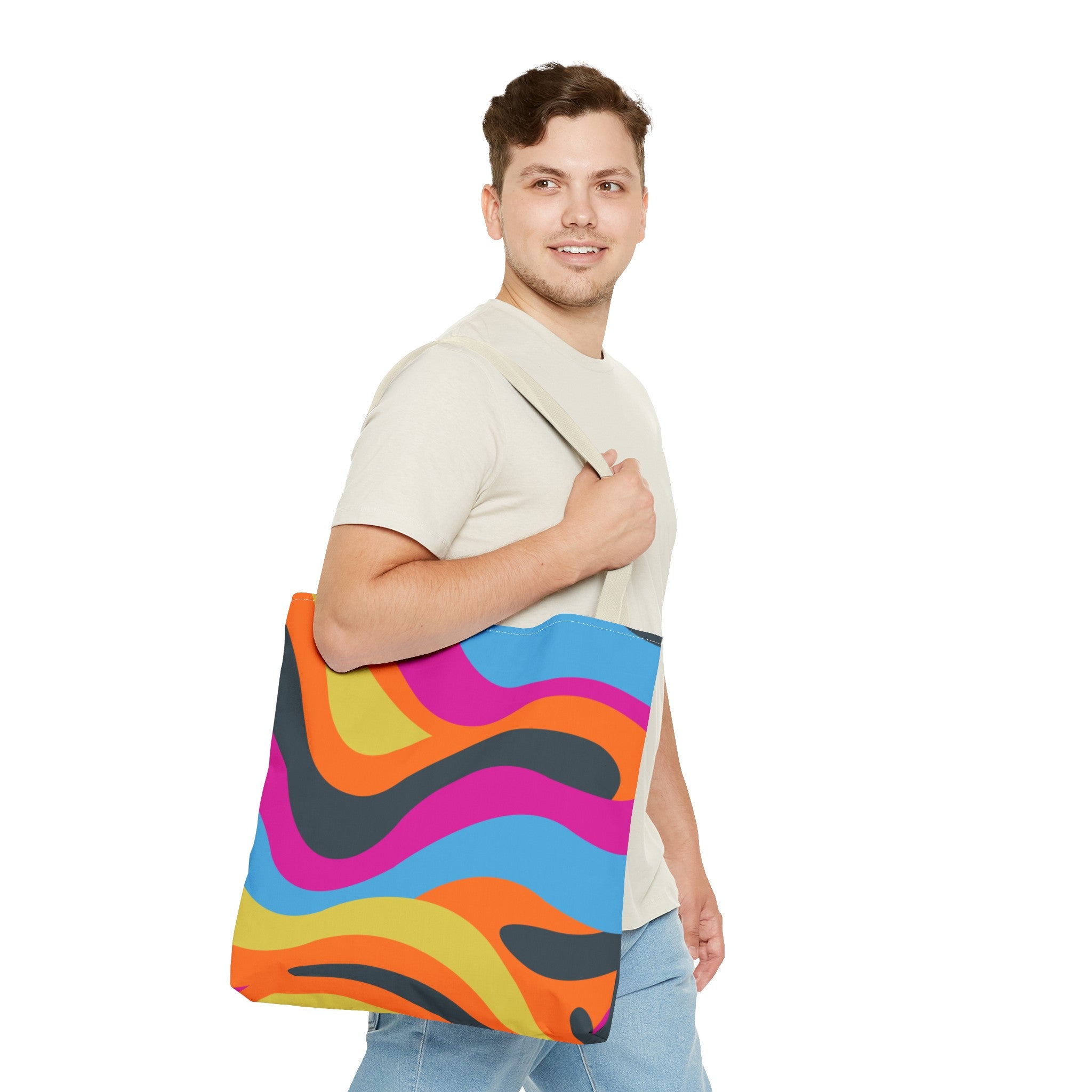 Funky Groove Swirl Tote Bag