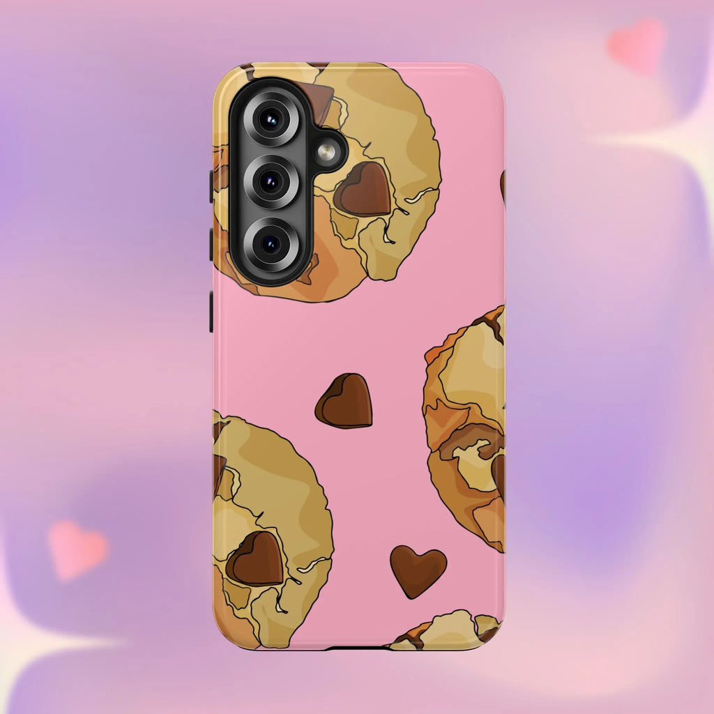 Chocolate Chip Cookies Phone Case (Apple & Android) - Pink Sweetheart