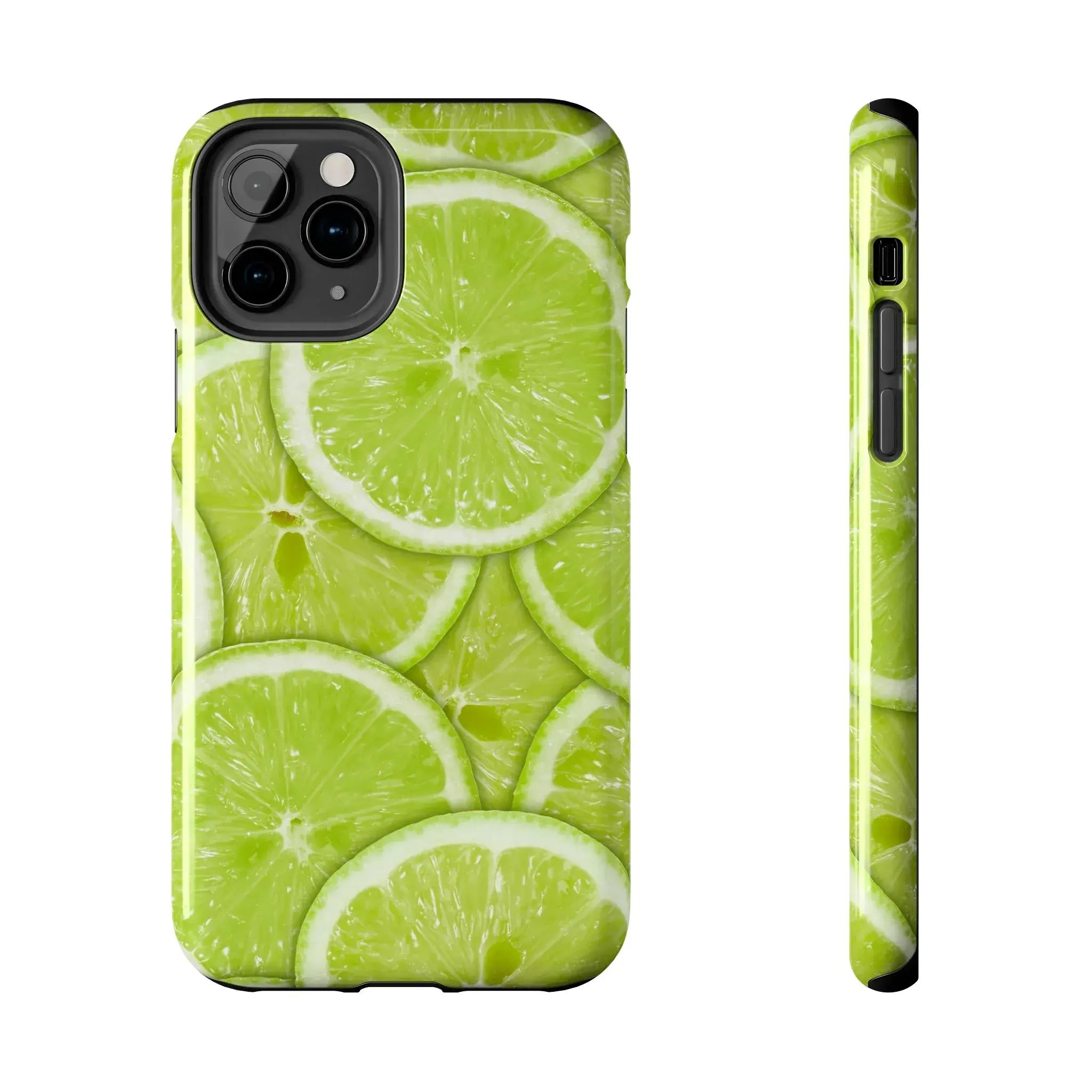 Green Citrus Lime Phone Case (Apple & Android) - Pink Sweetheart