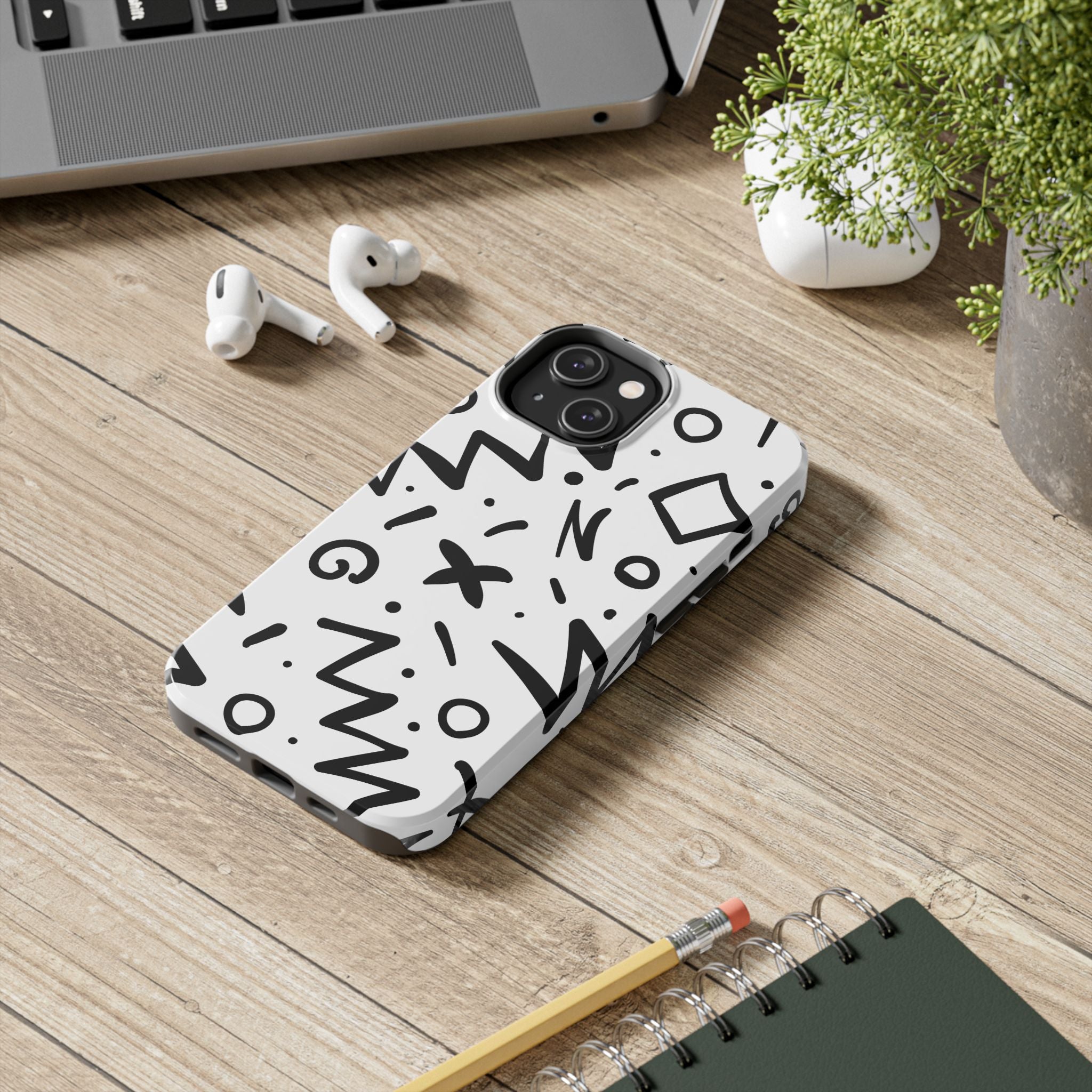 Abstract Memphis Pattern Phone Case (Apple & Android)