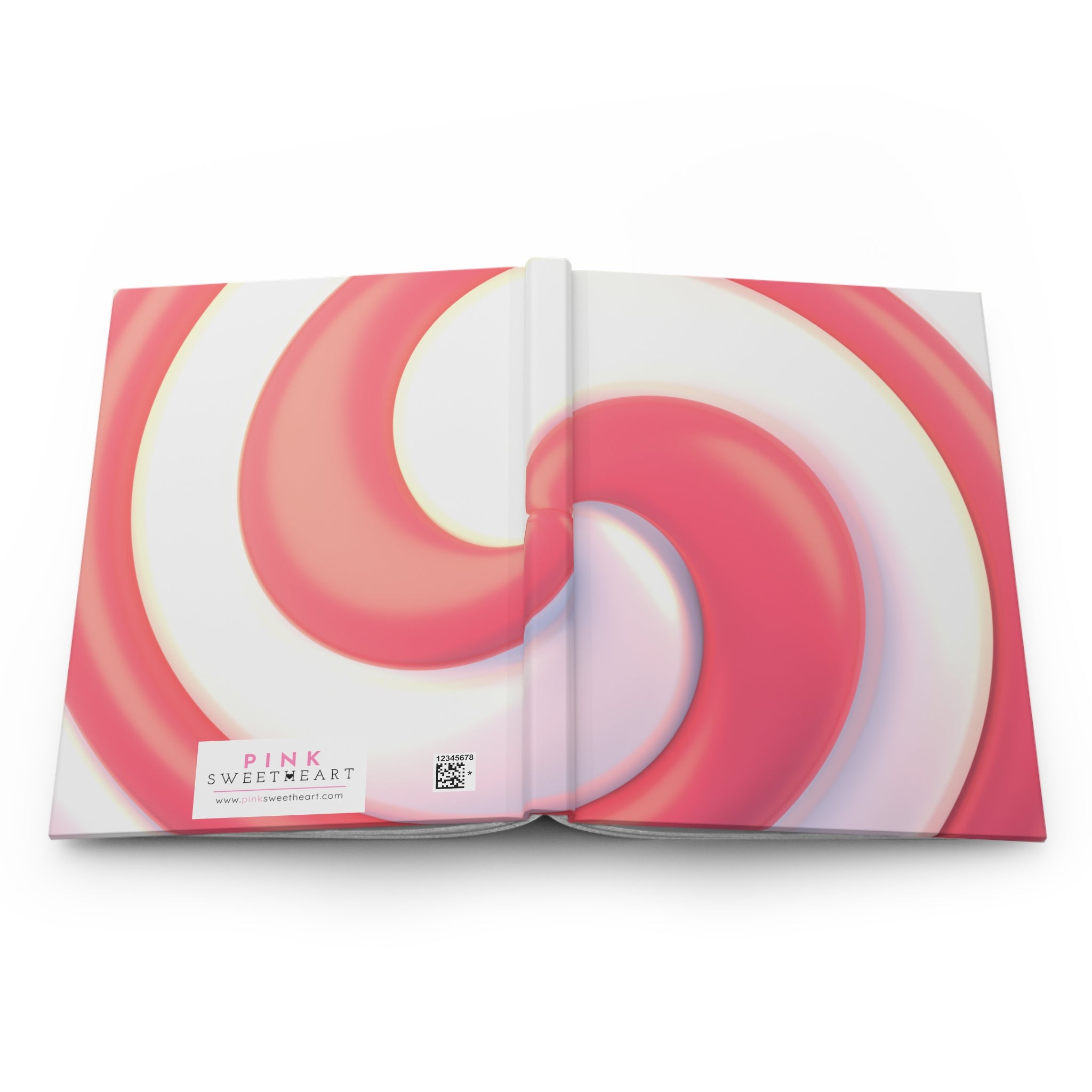 Remolino jugoso de menta Cuaderno mate de tapa dura 