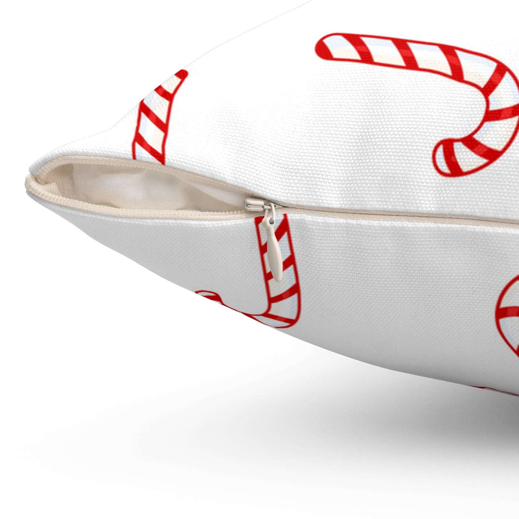 Mini Peppermint Candy CanesSquare Pillow