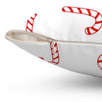 Mini Peppermint Candy CanesSquare Pillow