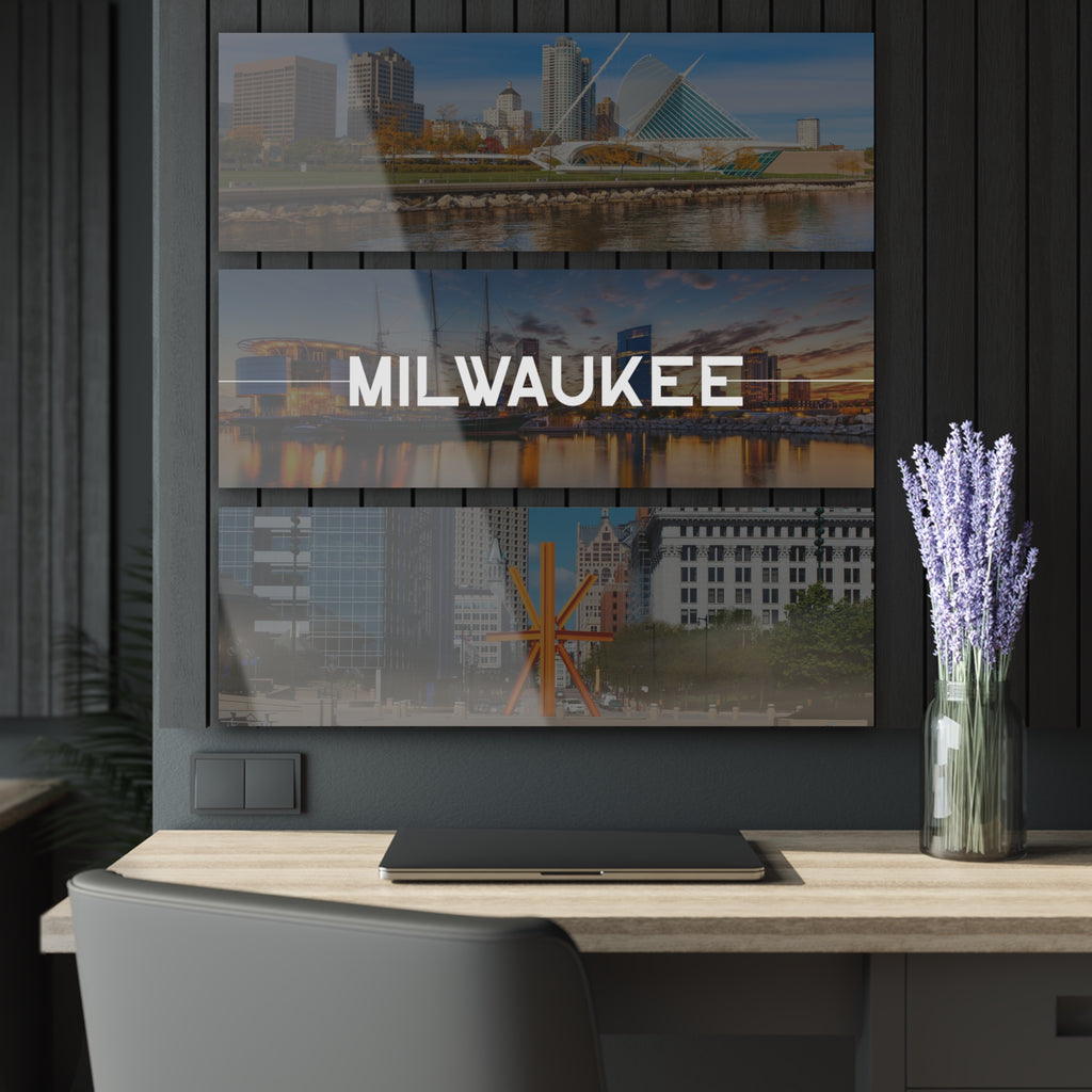 Milwaukee Skyline Acrylic Prints (Triptych)