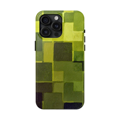 Chartreuse Patchwork Phone Case